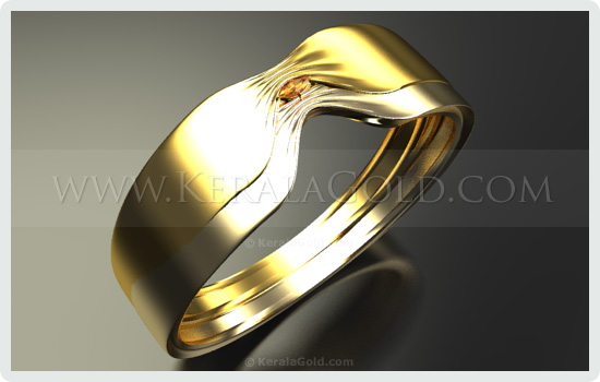 Bevelled Edge 22ct Yellow Gold 5mm Wedding Ring – dotJewellery.com
